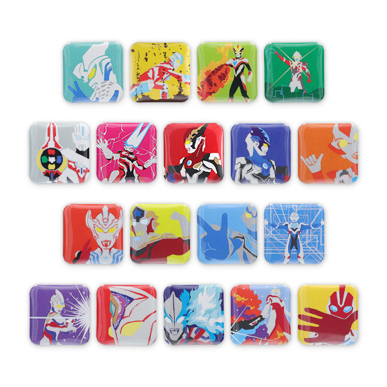 スクエア缶バッジコレクション iconic art 全18種 コンプリートセット