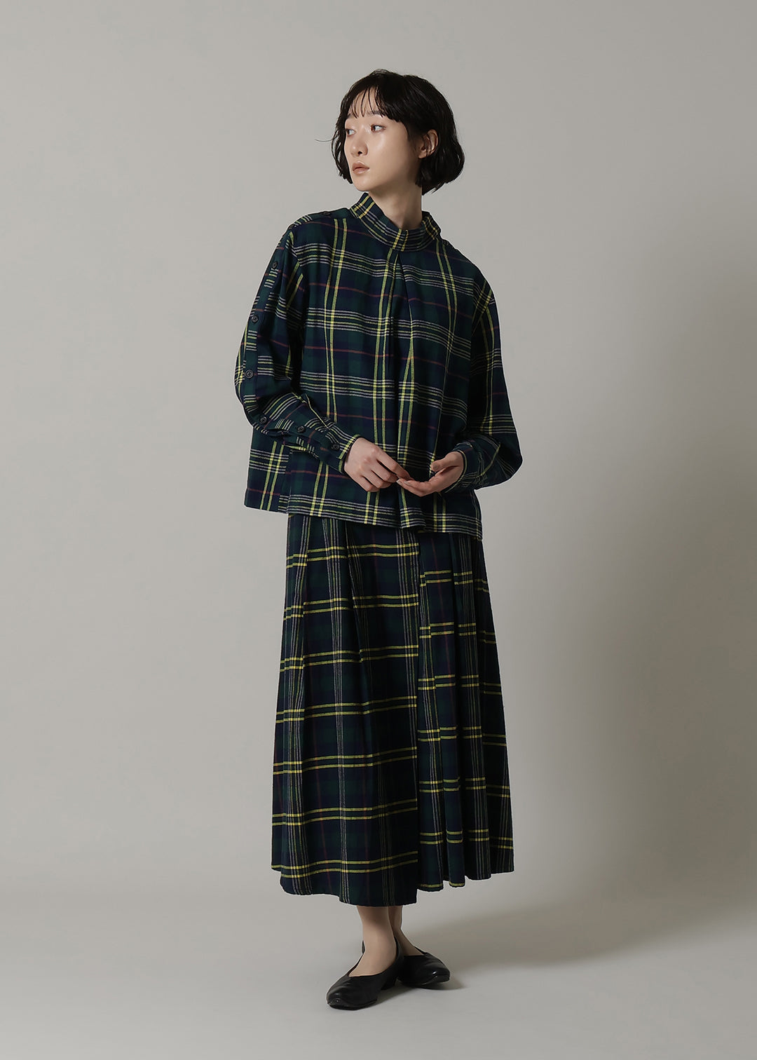 Xing Side Button Tunic 56dt check – マザーハウス 公式サイト