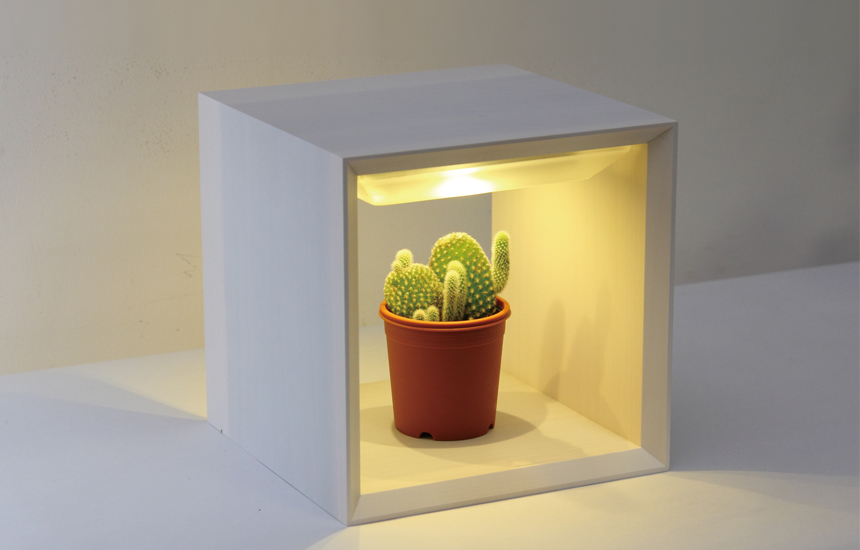 LED植物育成ライト(小) Akarina09 室内栽培 木製 MAI09【梱包80サイズ