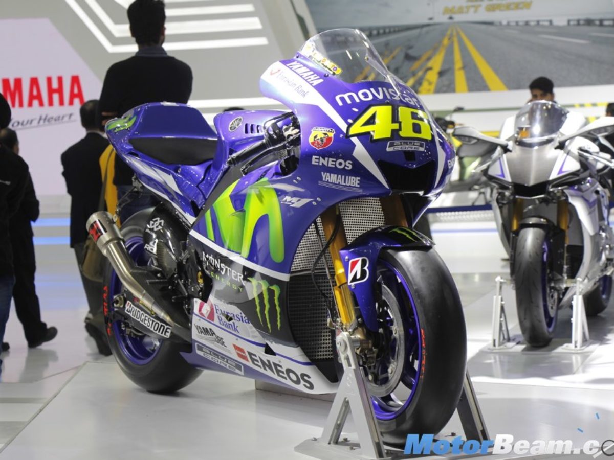 Valentino Rossi's Yamaha YZR-M1 Showcased At 2016 Auto Expo