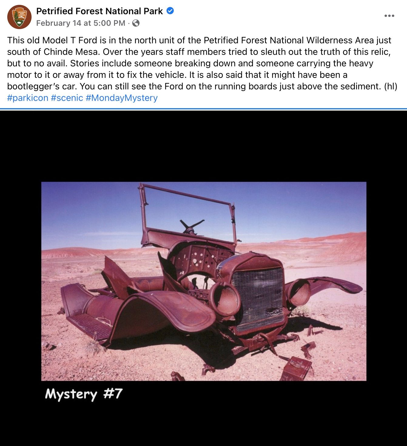 National Park Mystified By Model T Ford Left In Arizona Desert