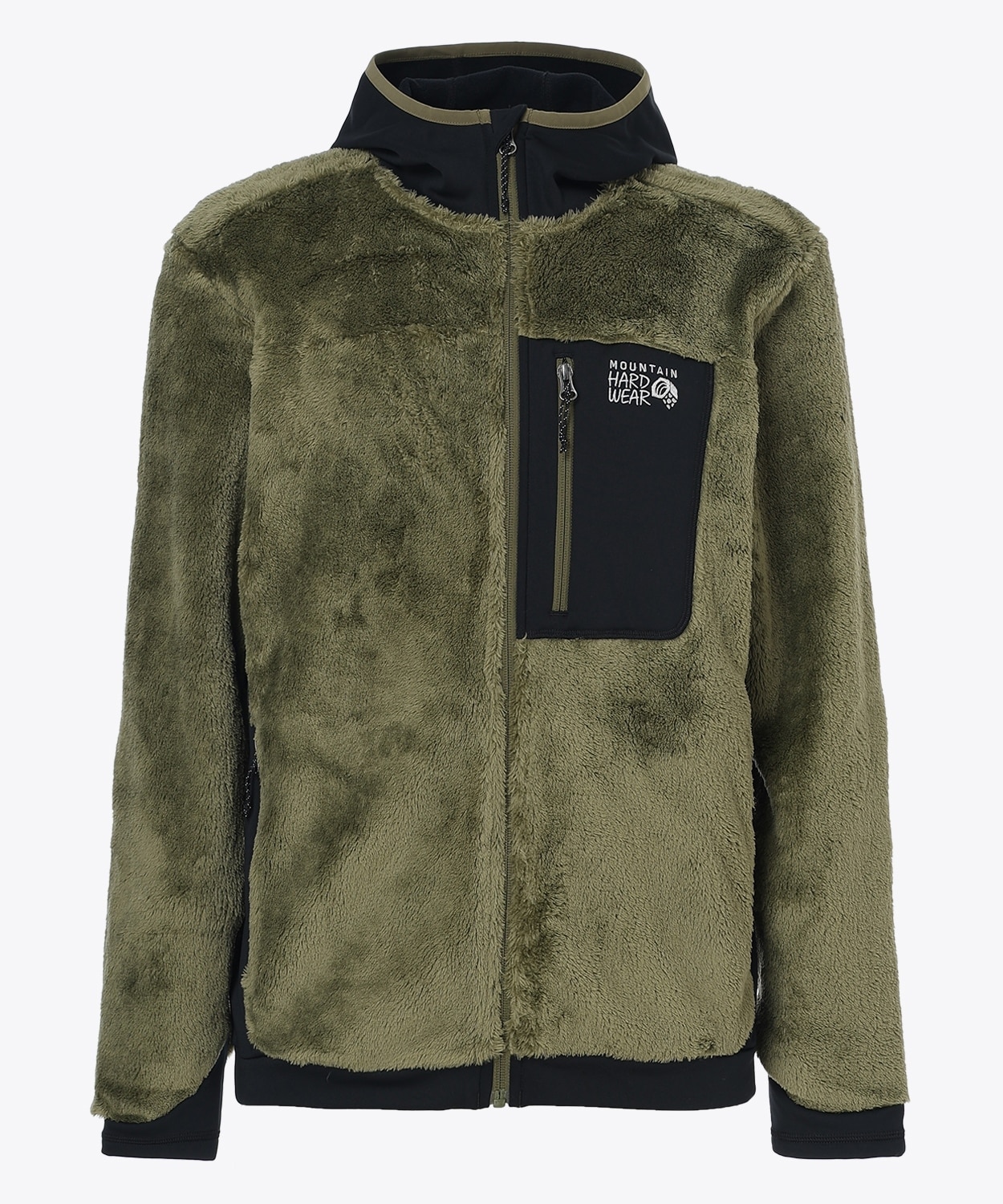 ポーラテックハイロフトフーデッドジャケット(S Combat Green Black