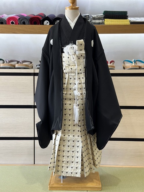 七五三 正絹 男の子四つ身着物アンサンブル 男の子 着物・長襦袢・羽織