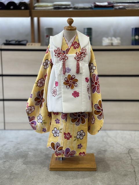 七五三被布コート6点セット 着物 長襦袢 被布コート お祝着 女の子用 3