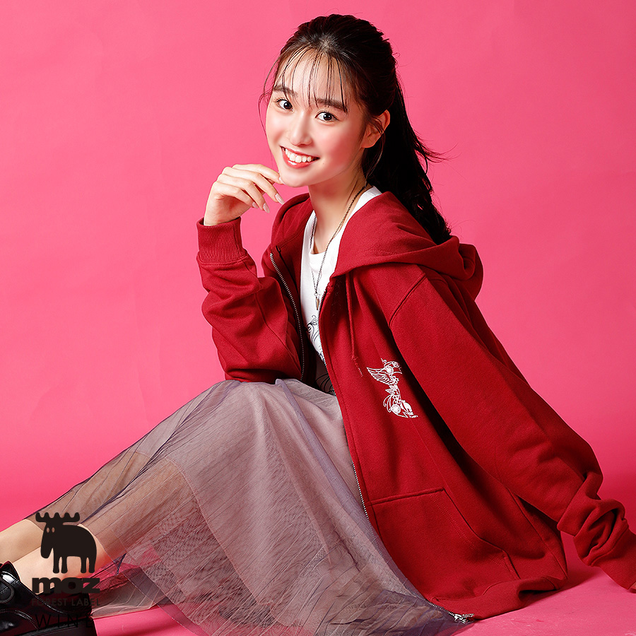 藤岡舞衣 × moz FOREST LABEL コラボZIPパーカー