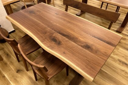 売約済み】楢（ナラ） 一枚板テーブル（国産/兼用脚付） – 木匠舘
