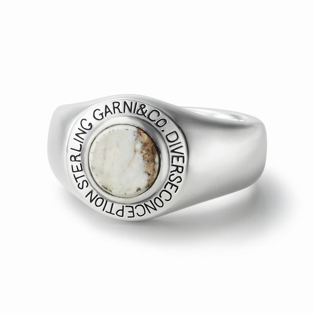 GARNI ガルニ / GARNI ガルニ GR22036 Round Stone Ring-L ラウンド