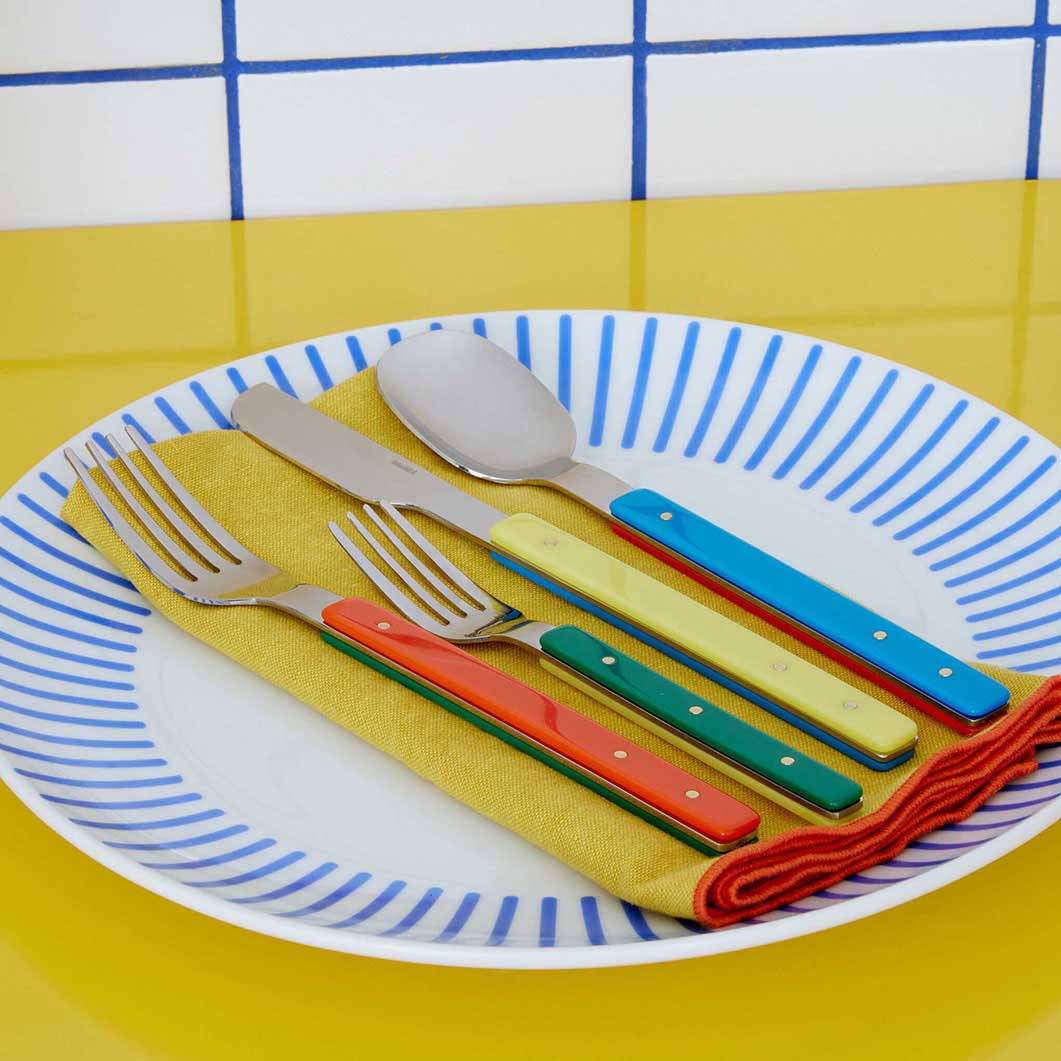 MoMA カラーブロック カトラリー 4点セット(MoMA カラーブロック