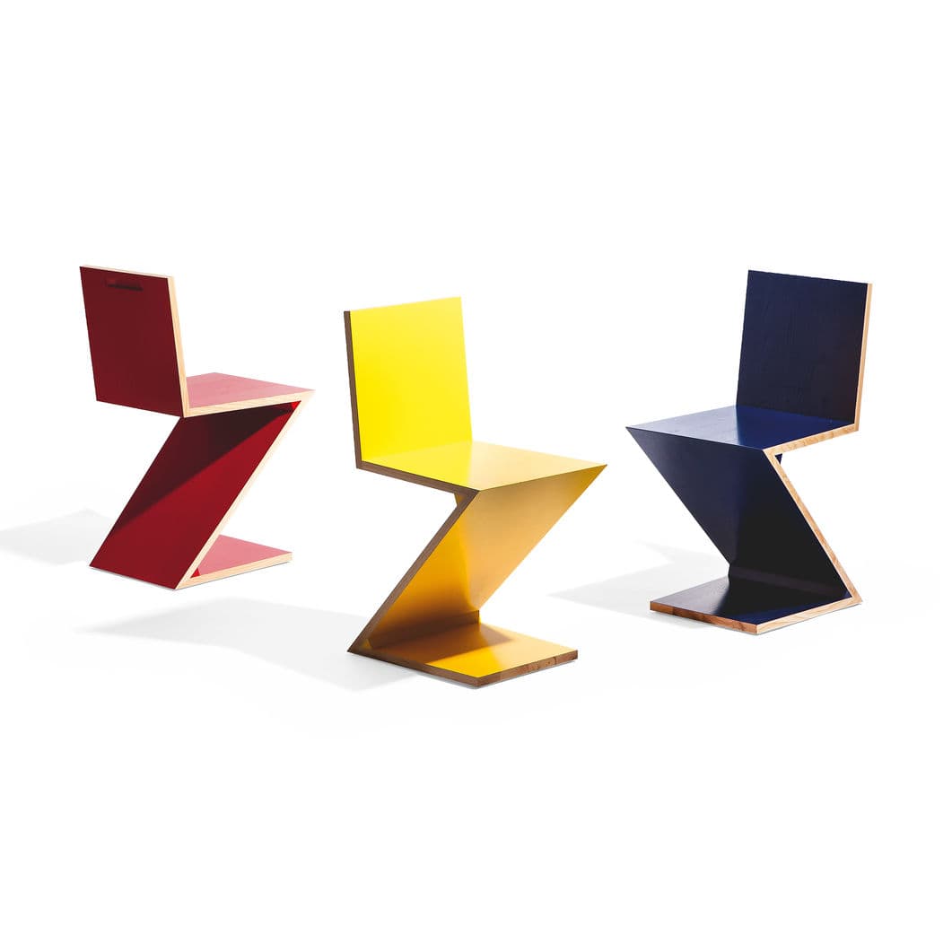 280 ZIG‐ZAG チェア イエロー(イエロー)：ホーム