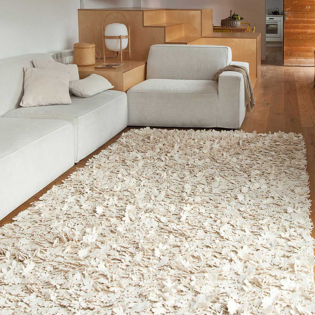 Nanimarquina Little Field of Flowers ラグ アイボリー 170 x 240 cm