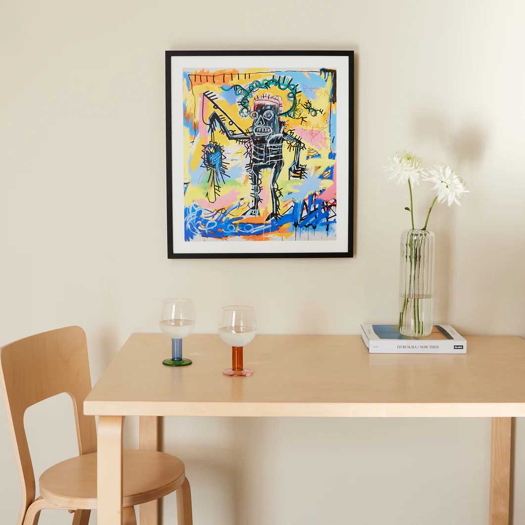 バスキア：Untitled （Fishing） フレーム付ポスター(Untitled