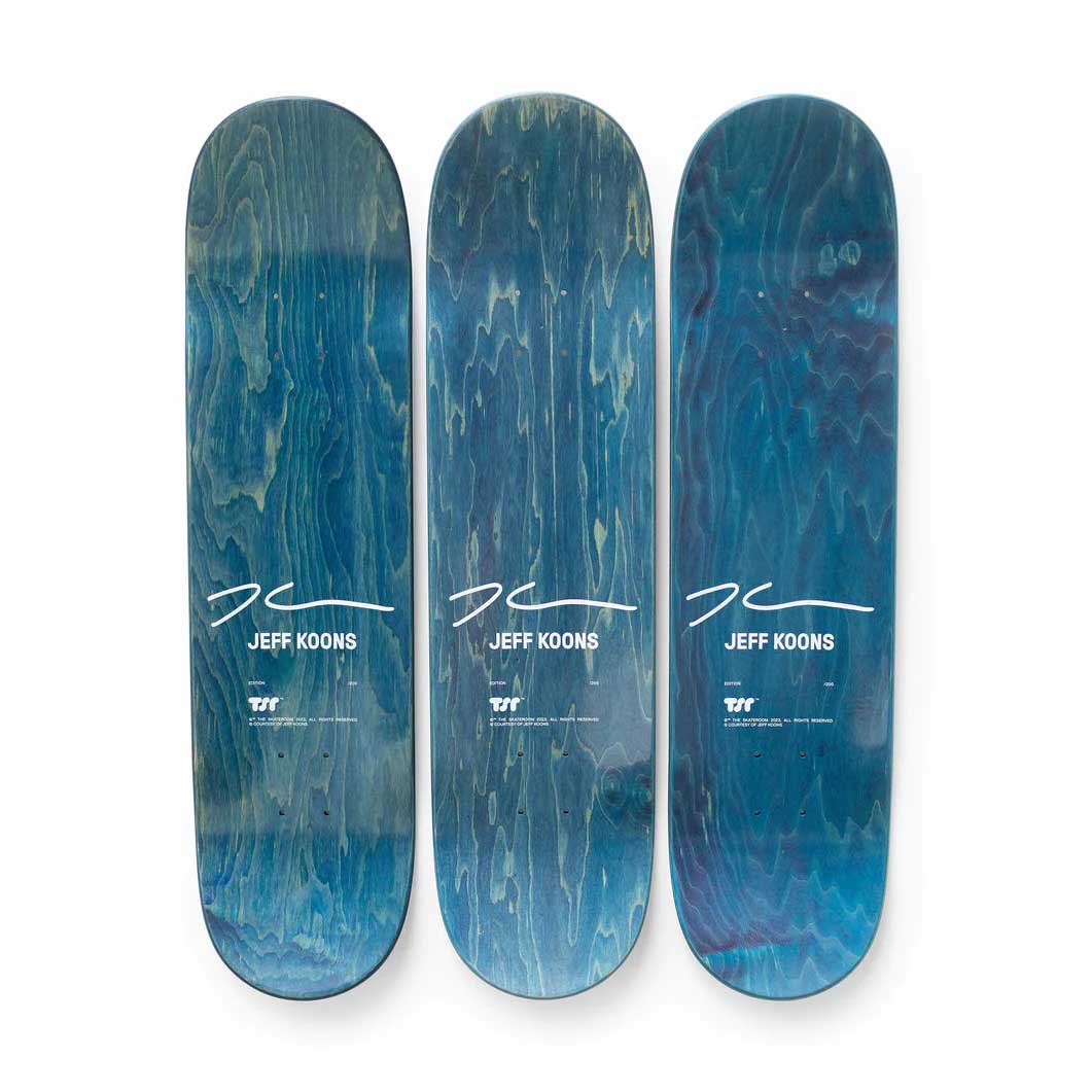 ジェフ・クーンズ：Three Ball 50／50 Tank スケートボード 3枚セット