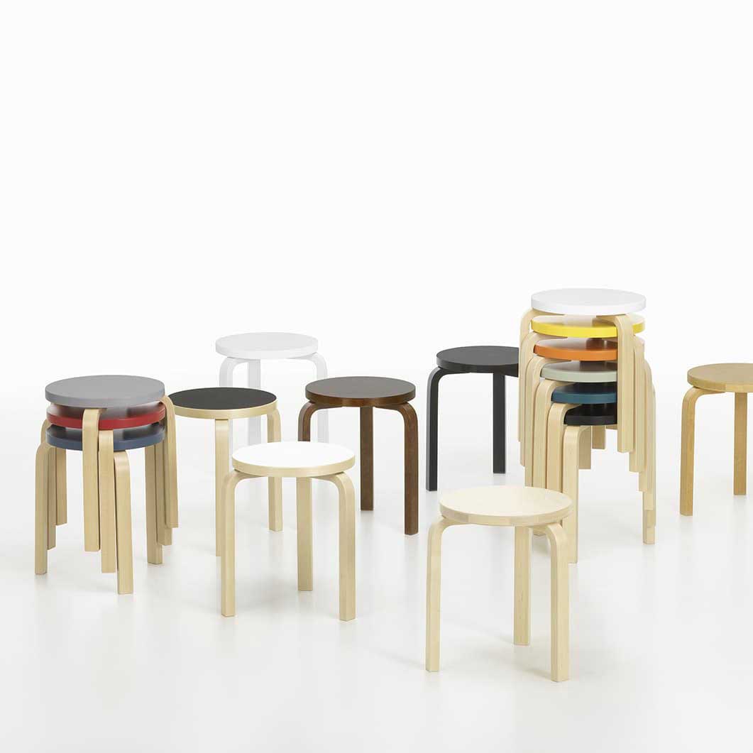 Artek スツール 60 ハニーステイン(ハニーステイン)：ホーム