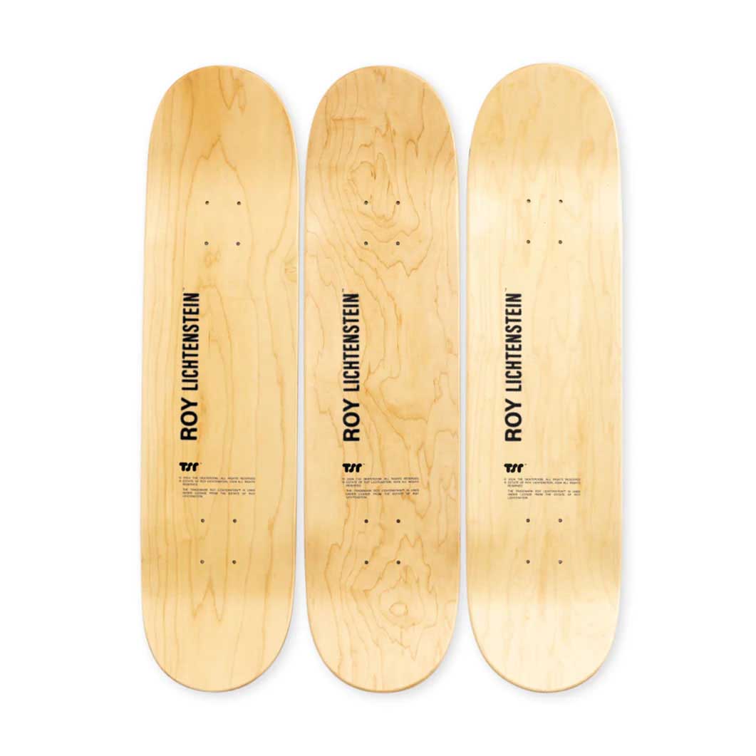 ロイ・リキテンスタイン：Drowning Girl スケートボード 3本セット