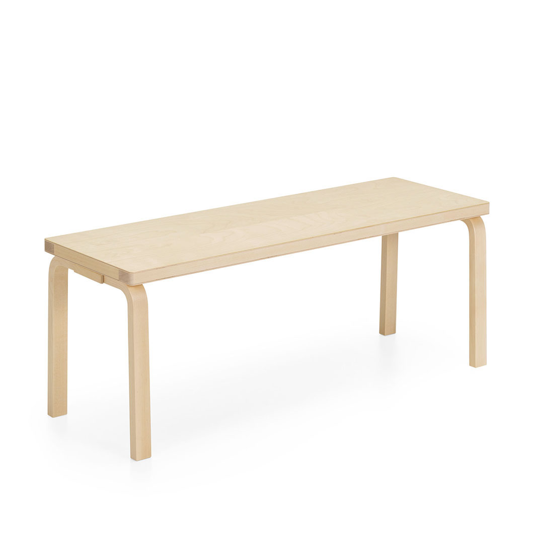 Artek ベンチ 168B ナチュラル ラッカー ソリッド トップ(168B)：ホーム