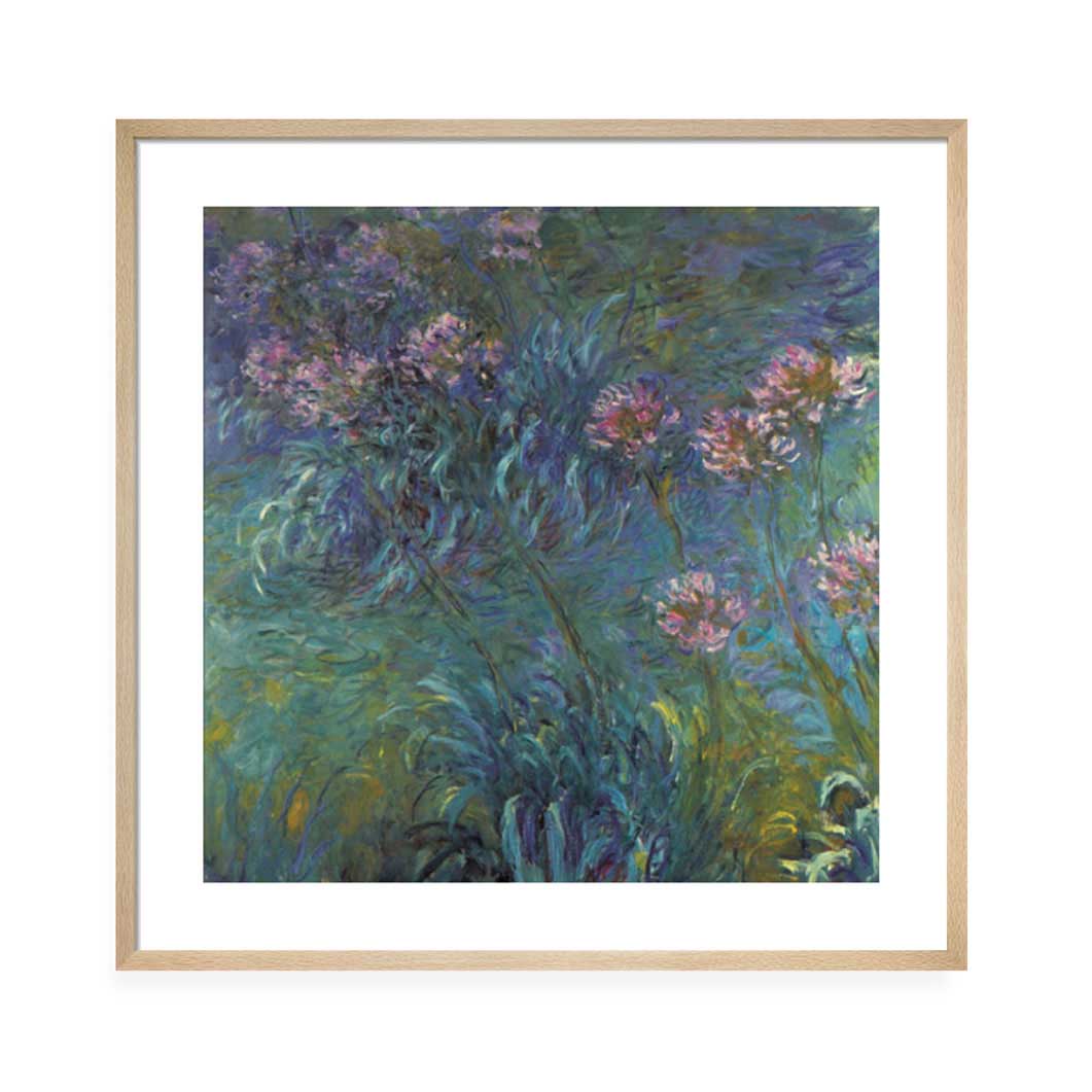 クロード・モネ Jewelry Lilies フレーム付ポスター(Jewelry Lilies