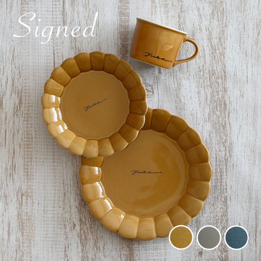 サインド・フルール＊名入れマグ＆プレート2種 食器セット（計3点