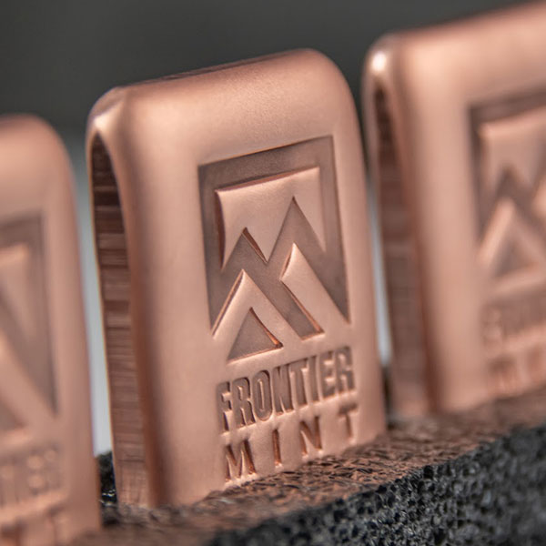 Frontier Mint COPPER Bar - 10 AVDP OZ, .999 Pure
