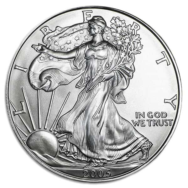 2005 1 oz American Silver Eagle Coins for Sale - Money Metals