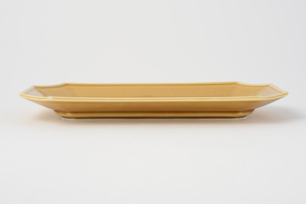 美濃焼 瑞々 すみきり長皿 うす飴｜和食器の通販 monsen