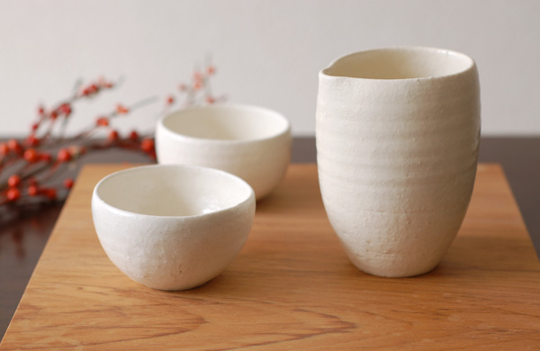美濃焼 粉引 酒器｜和食器の通販 monsen