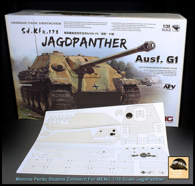 1/35 Scale Zimmerit for MENG JagdPanther-116