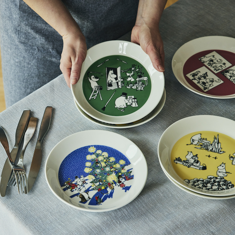 ムーミン コレクターズ プレートセット ドローイング&クリスマス