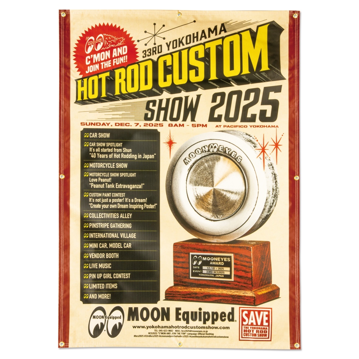 33rd YOKOHAMA HOT ROD CUSTOM SHOW 2025 バナー