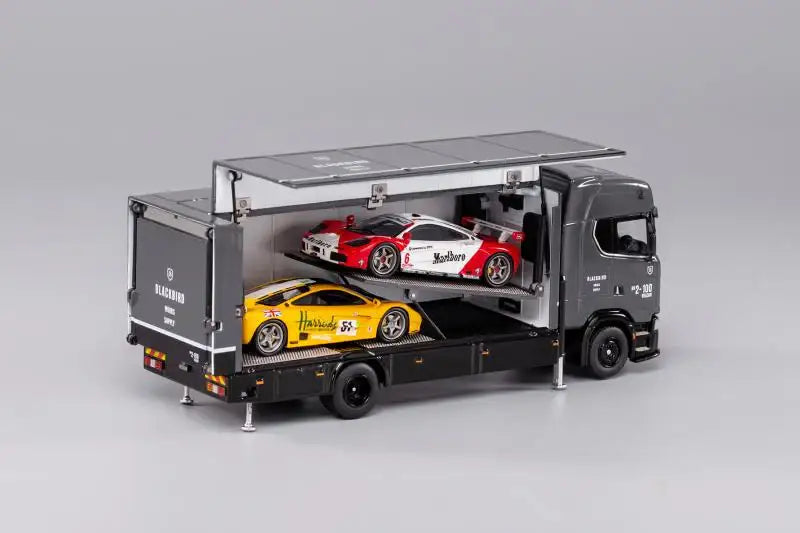 GCD Scania S730 Enclosed Double Deck Gull Wing Tow Truck 1:64