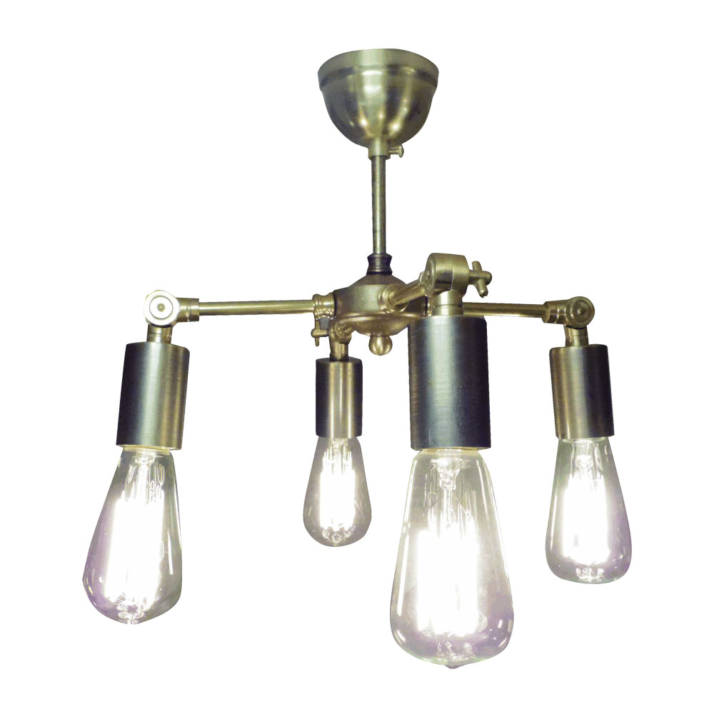 the moom 4灯照明 クラシックスタイルシャンデリア ゴールド 60W×4灯