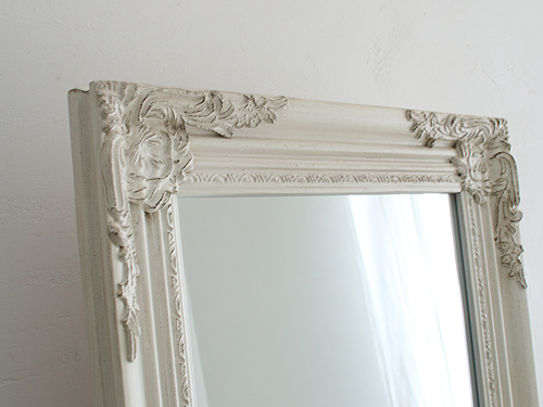 スタンドミラー ホワイト色 40x150 |インテリアショップ MOBILE