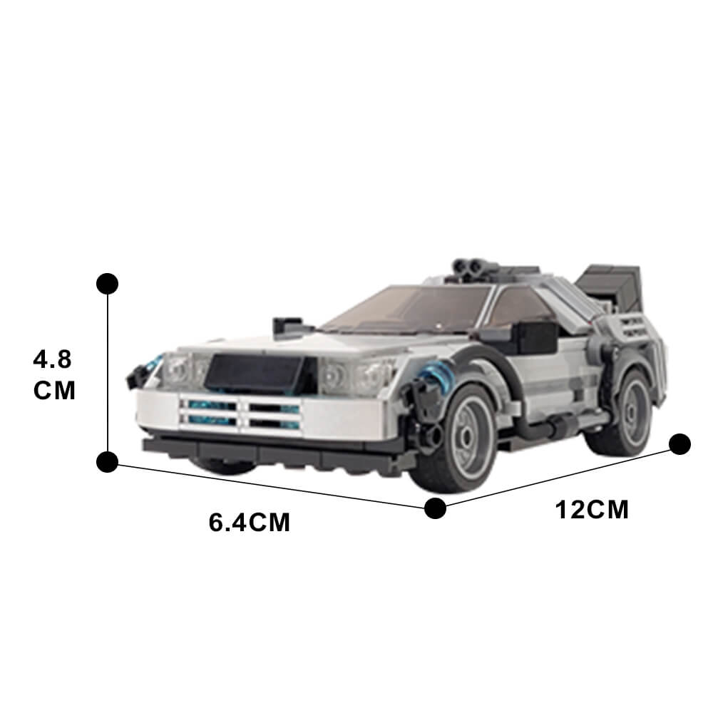 389PCS MOC-108607 DeLorean Time Machine MOC Building Block Bricks