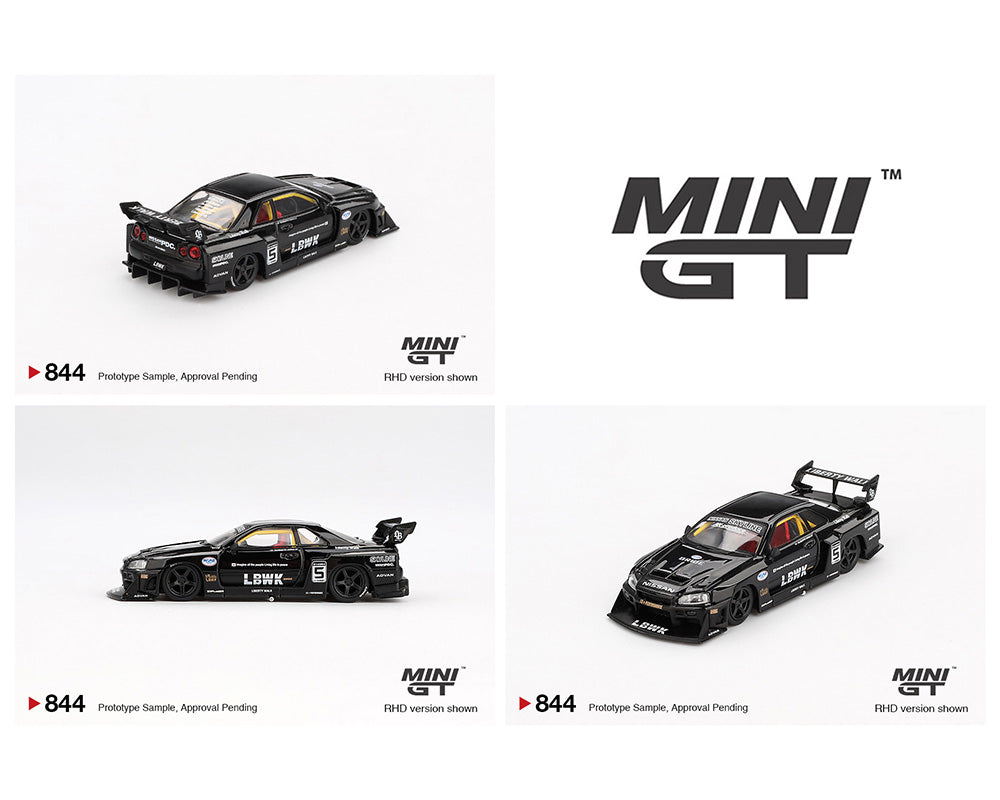 MINI GT 1:64 Nissan Skyline (ER34) LBWK Super Silhouette in Black