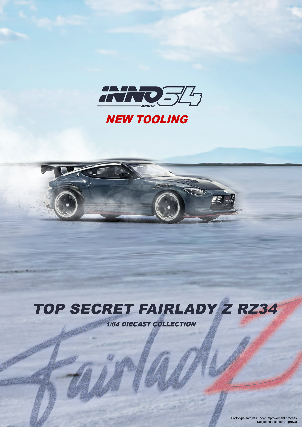 INNO64 1:64 Nissan FAIRLADY Z (RX34) TOP SECRET in Stealth Gray