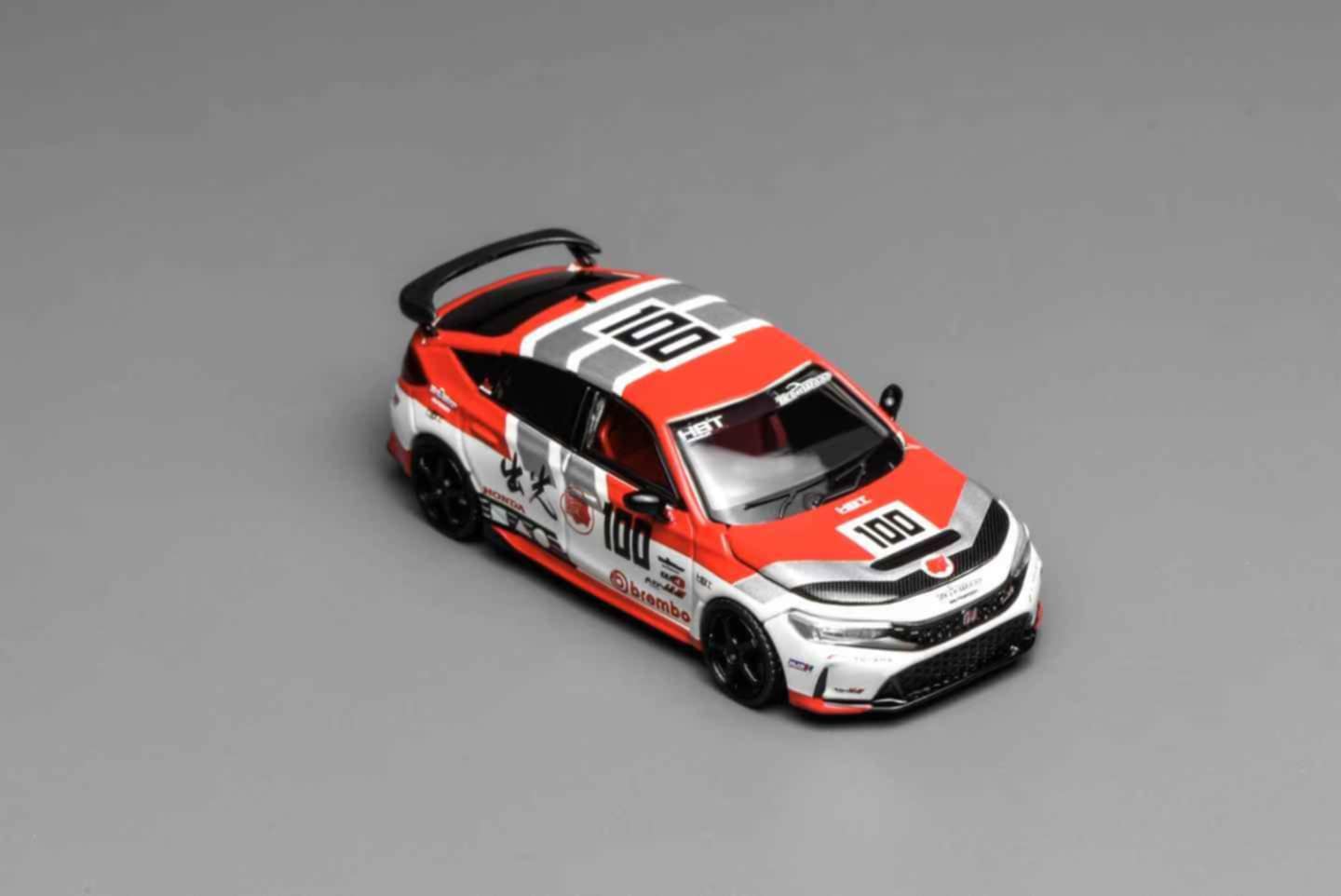 MotorHelix 1:64 Honda Civic Type-R (FL5) Idemitsu Motion in Red