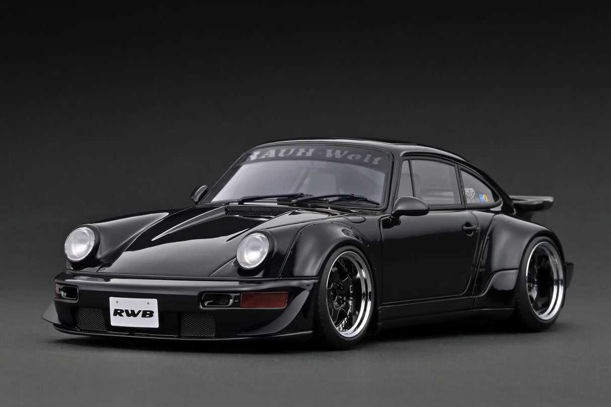 Ignition Model 1:18 Porsche 964 RWB in Black – Model Cars Houston