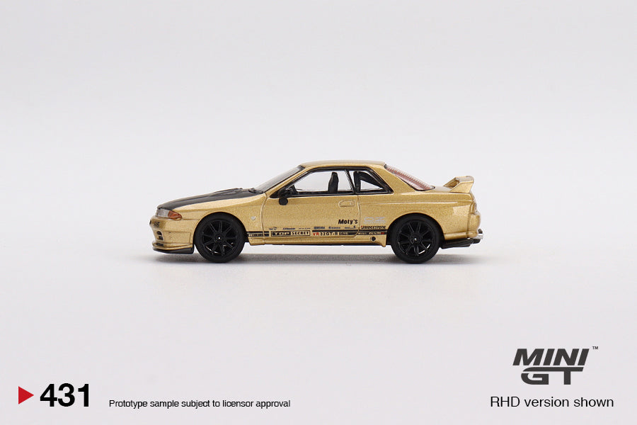 MINIGT 1:64 Nissan Skyline GT-R Top-Secret VR32 in Gold – Model