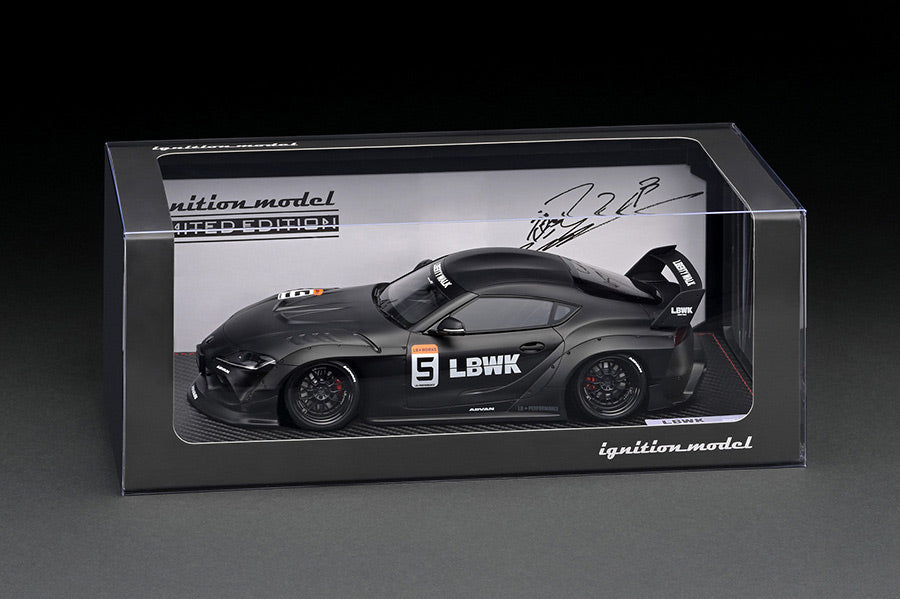 Ignition Model 1:18 Toyota Supra (A90) LB-WORKS in Matte Black