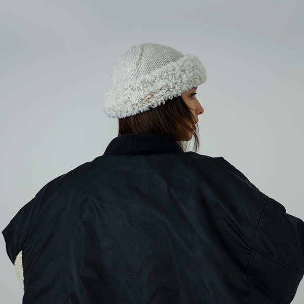 SUBLIME,サブライム,HAND KNIT FUR WT,ハンドニット,ファーワッチ