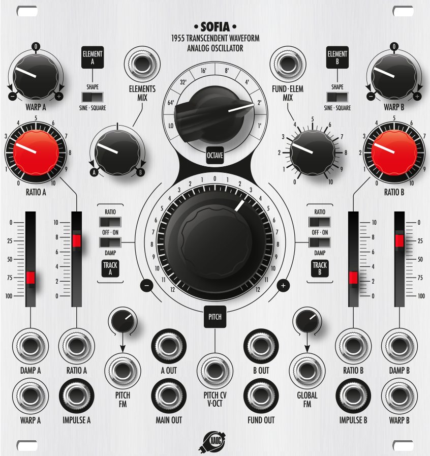 XAOC Sofia oscillator and Koszalin frequency shifter - MOD WIGGLER