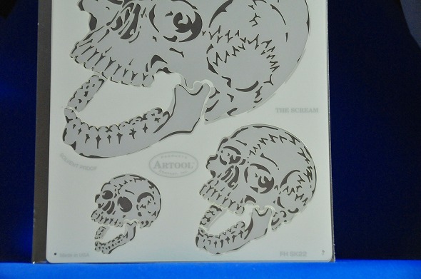 アネスト岩田 カスタムペイント エアブラシテンプレート HORROR