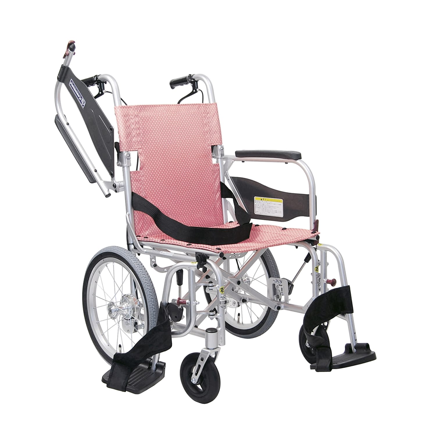 超軽量車いす(自走用)ふわりす＋ 自走用・背折れ 車椅子 24-6617-0001