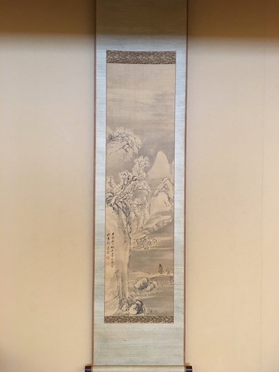 長町竹石 淡彩雪景山水図｜古美術・掛け軸の販売・買取・鑑定-松本松栄堂