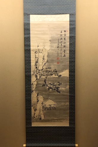 小田海僊 秋景山水図｜古美術・掛け軸の販売・買取・鑑定-松本松栄堂