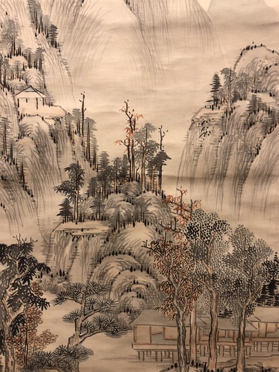 野呂介石 浅峰山水図｜古美術・掛け軸の販売・買取・鑑定-松本松栄堂