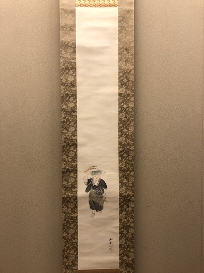 川合玉堂 花売図｜古美術・掛け軸の販売・買取・鑑定-松本松栄堂