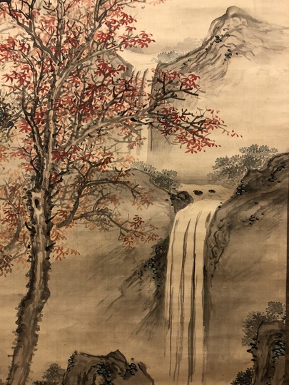 小田海僊 秋景山水図｜古美術・掛け軸の販売・買取・鑑定-松本松栄堂