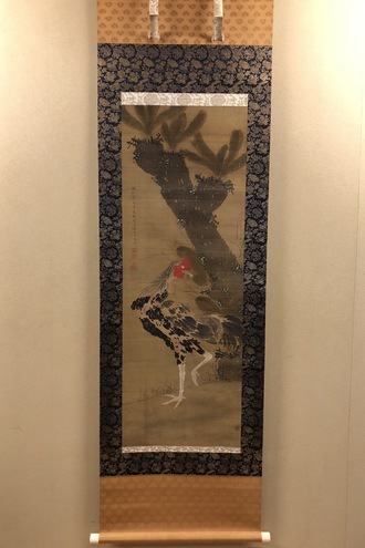 森蘭斎 梅菊小禽図｜古美術・掛け軸の販売・買取・鑑定-松本松栄堂