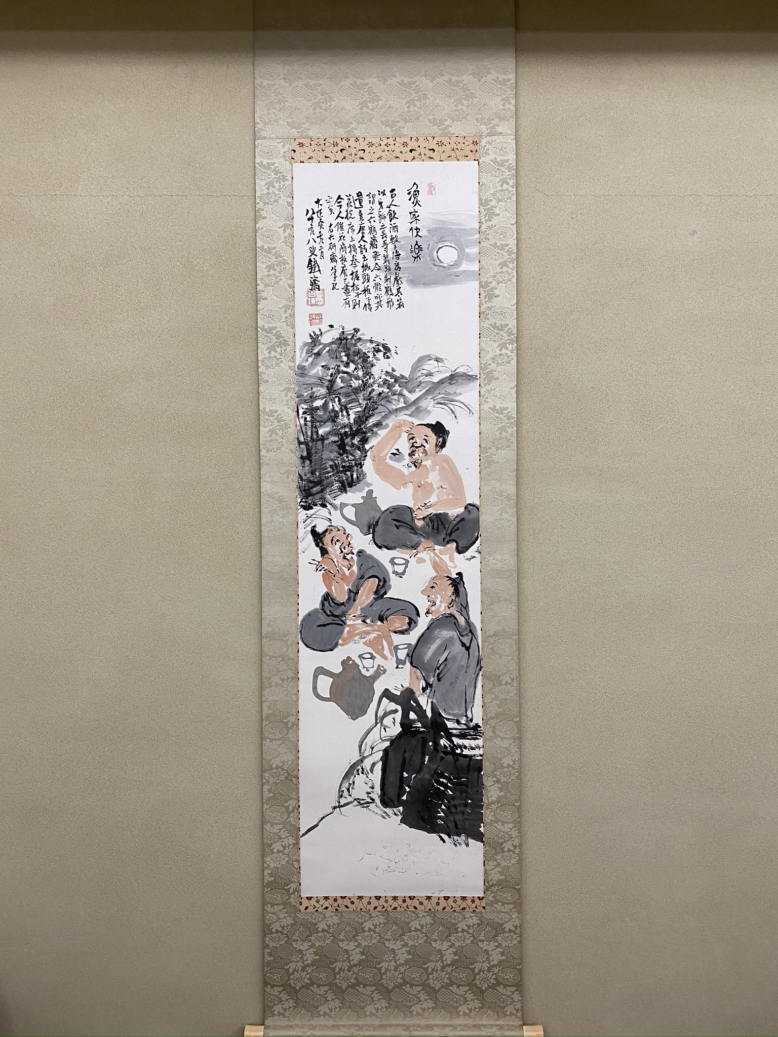 富岡鉄斎 漁家快楽図｜古美術・掛け軸の販売・買取・鑑定-松本松栄堂