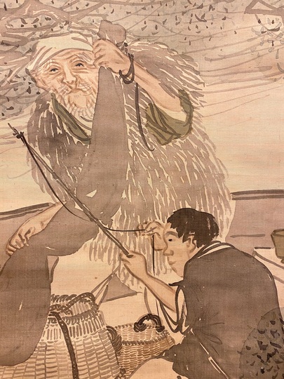 呉春 柳陰漁舟図｜古美術・掛け軸の販売・買取・鑑定-松本松栄堂